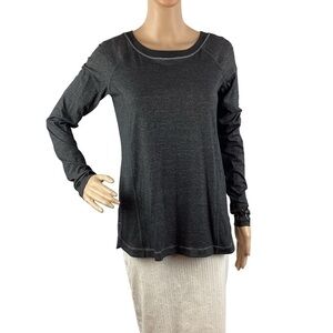 Lululemon Turn It Up Long Sleeve Top Size 8 Black